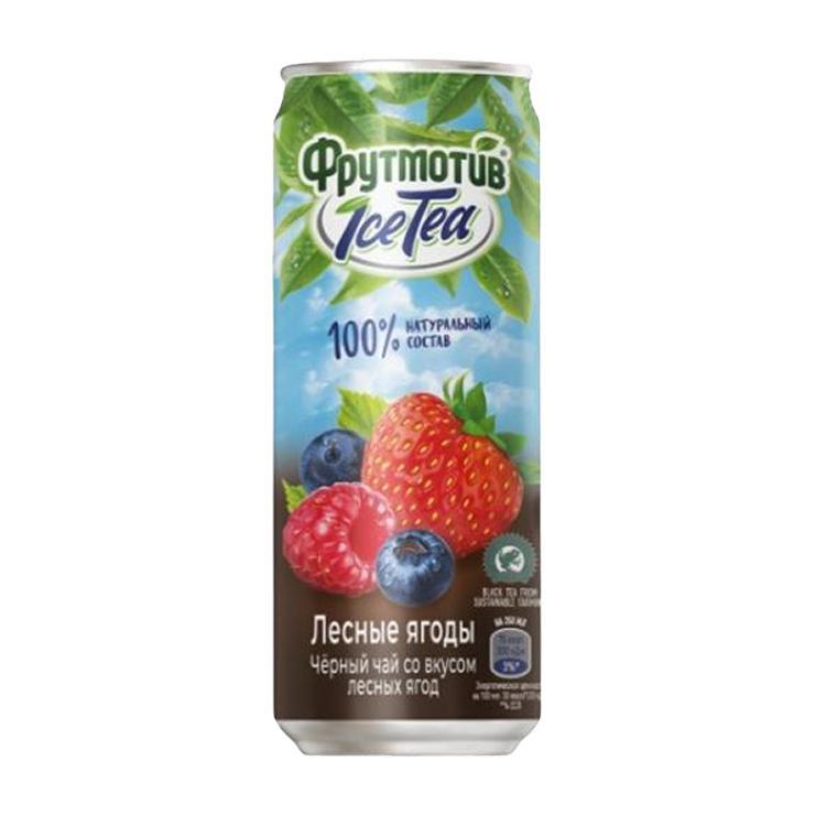 Чай холодный Ice Tea Фрутмотив черный лесные ягоды 330 мл., ж/б