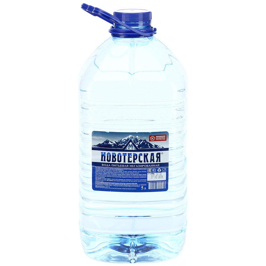 Вода негазированная Новотерская горная минеральная 5 л., ПЭТ
