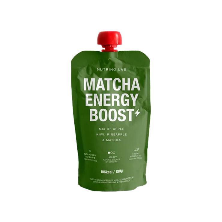 Энергетический напиток Nutrino Lab Matcha Energy Boost яблоко, киви, ананас матча 180 гр., дой-пак