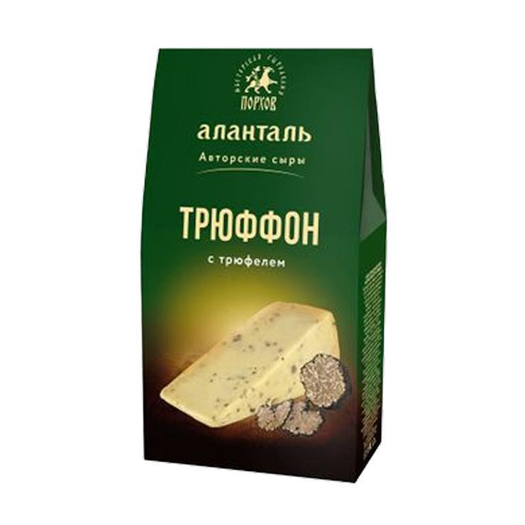 Сыр Аланталь трюффон полутвердый с трюфелем 45% 190 гр., картон