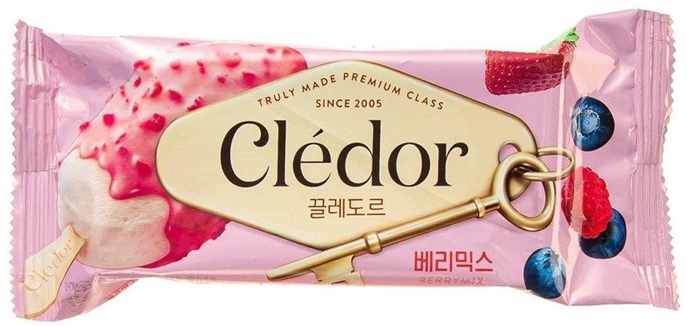 Мороженое Binggrae Cledor эскимо ягодный микс 90 мл., флоу-пак