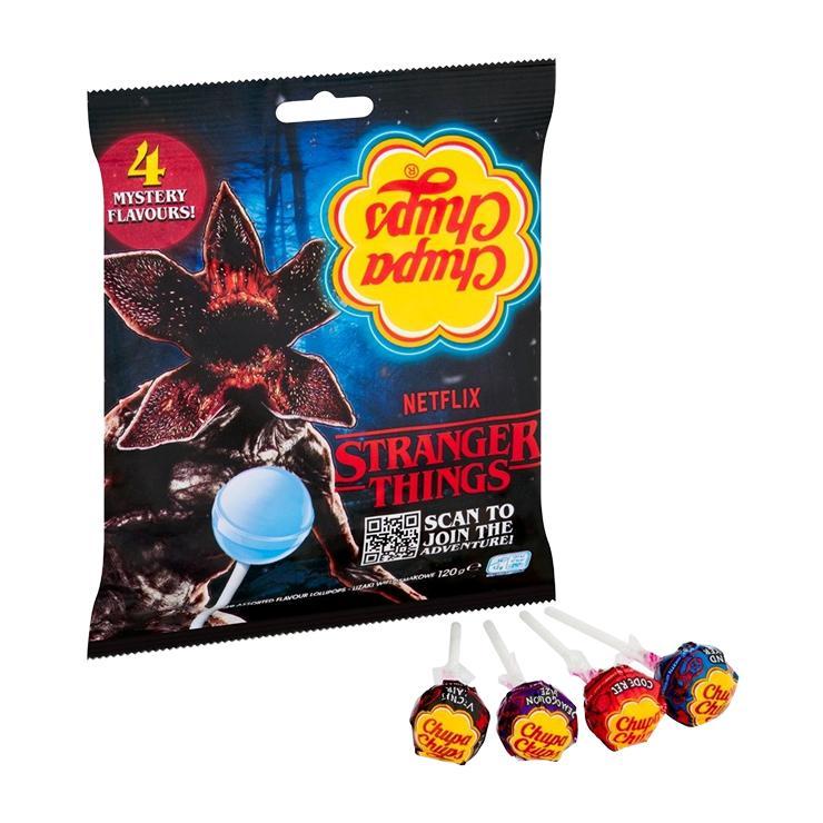 Карамель на палочке Chupa Chups Stranger Things 12 гр., флоу-пак