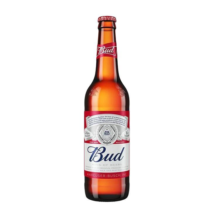 Пиво Bud светлое пастеризованное 5% 500 мл., стекло