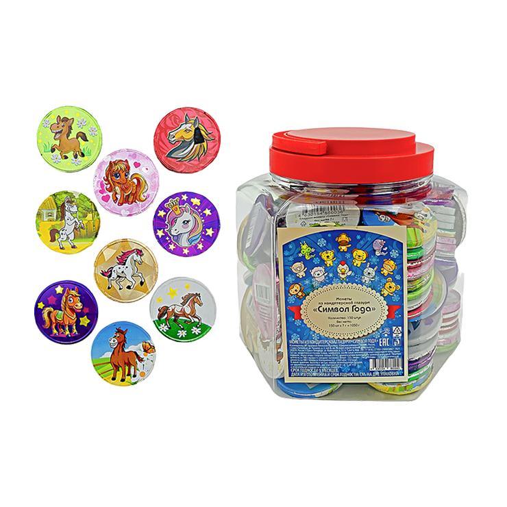 Шоколад Символ года сладкие монеты 7 гр., обертка