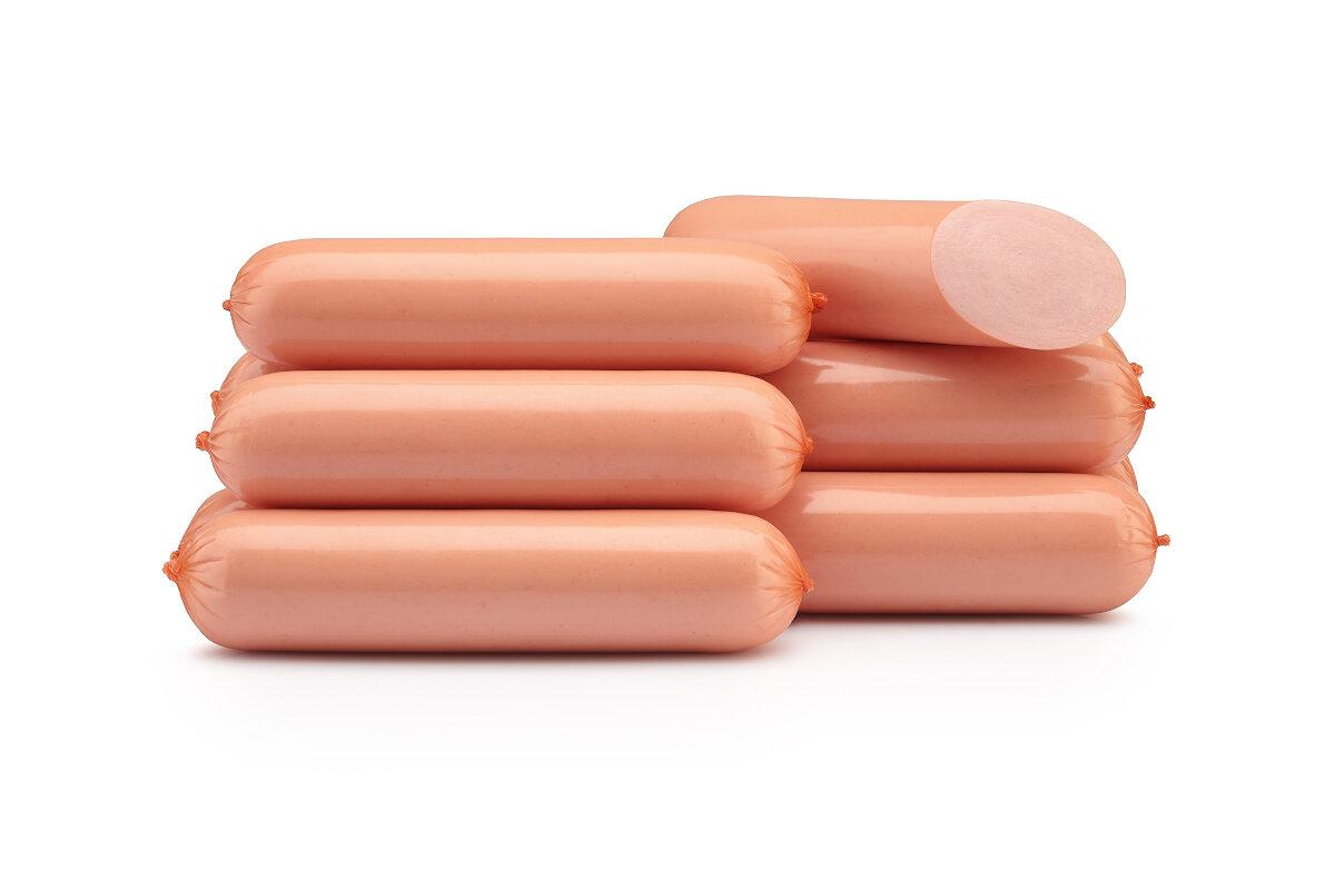 Сосиски Таврия Молочные Обнинские зам., 1,5 кг., термоформер, газ