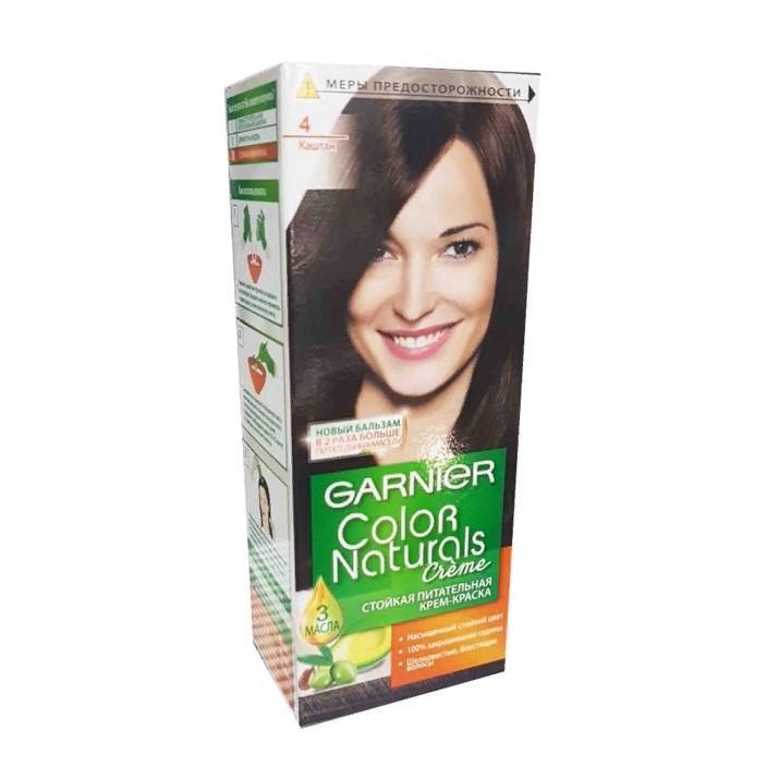 Краска для волос Garnier color naturals 4 каштан 110 мл., картон
