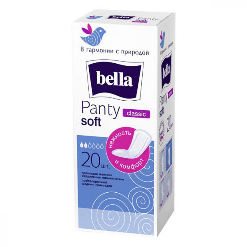 Прокладки ежедневные Bella Panty Soft Classic 20 шт., картон