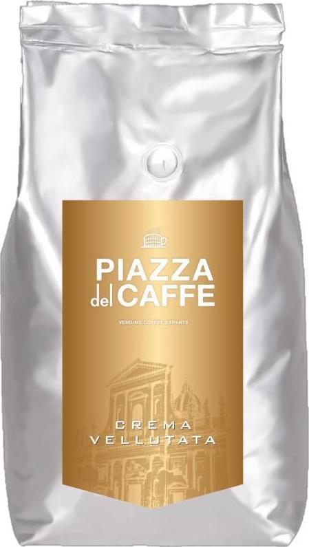 Кофе в зернах Piazza del Caffe Crema Vellutata 1 кг., флоу-пак