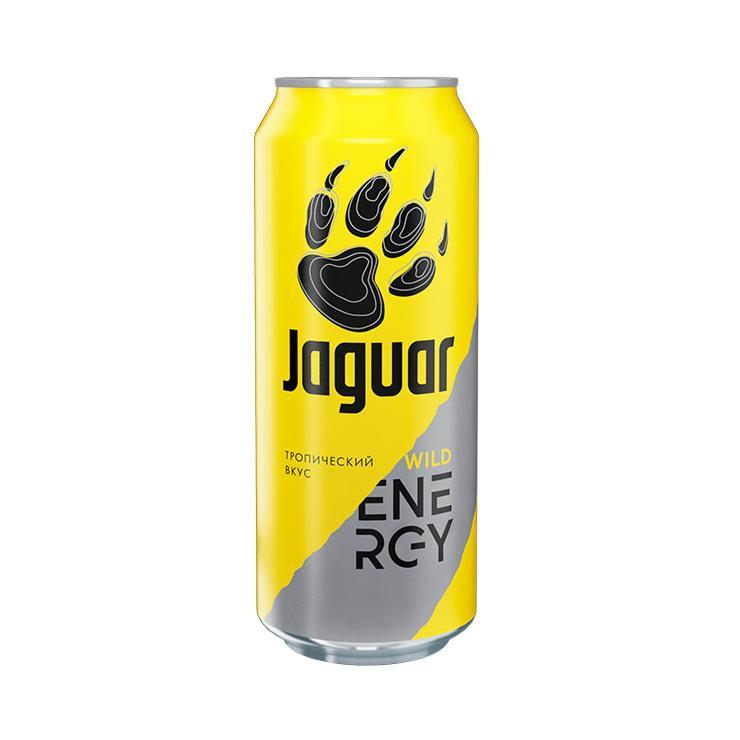 Напиток энергетический Jaguar тропические фрукты 450 мл., ж/б
