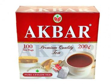 Чай Akbar Красно-белая серия черный байховый цейлонский 75 пак