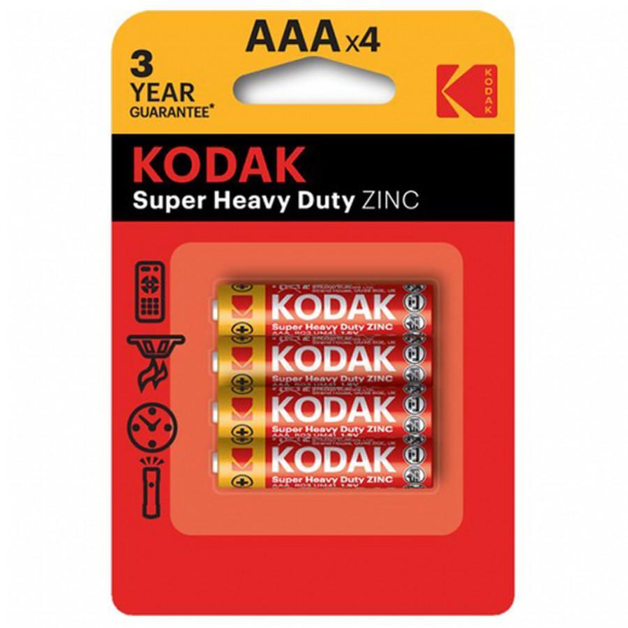 Батарейки Kodak heavy duty R03-4BL 4 шт., блистер