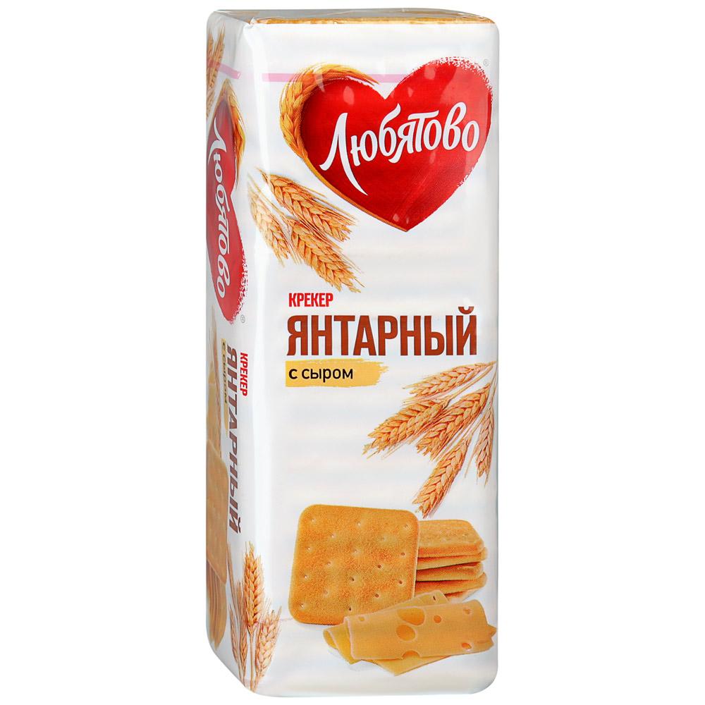 Крекер Любятово Янтарный с сыром 204 гр., обертка