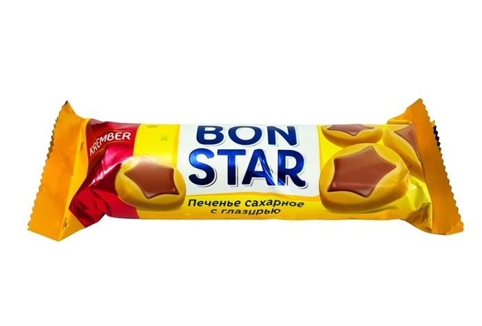 Печенье Krember bon star с шоколадной глазурью, 90 гр., флоу-пак