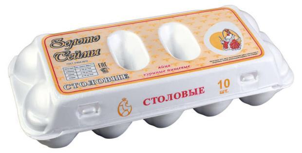 Яйца Золото Сеймы, куриные столовые, 1 кг., бумажная упаковка