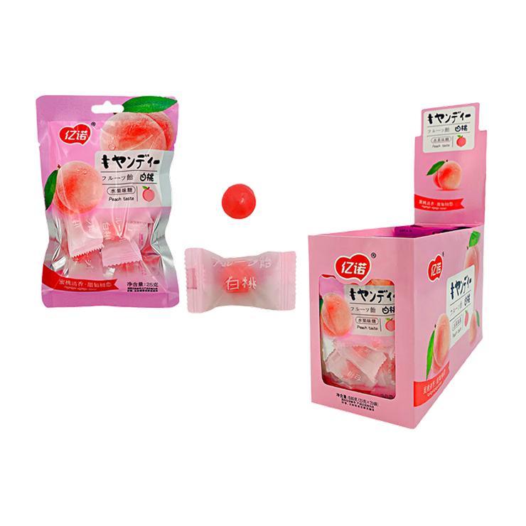 Карамель леденцовая Yinuo персик 25 гр., саше