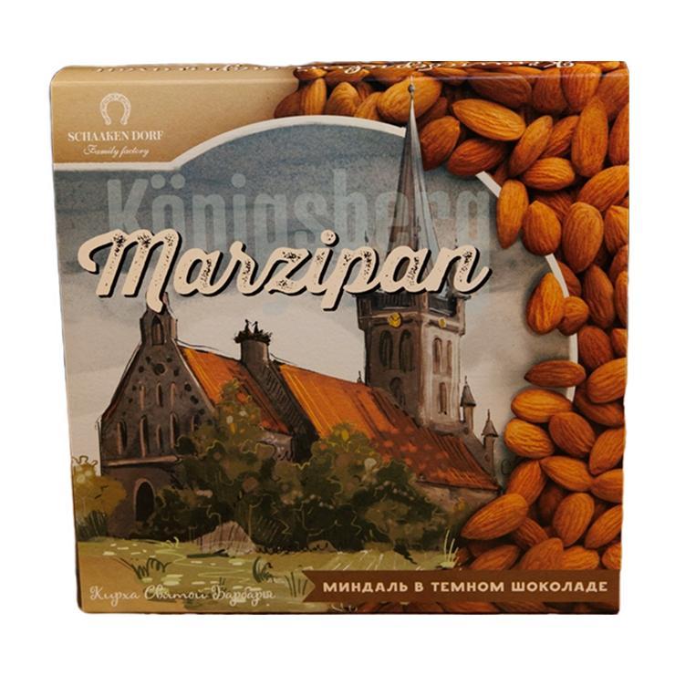 Марципановые конфеты ШААКЕН ДОРФ Кирха Святой Барбары с миндалем 130 гр., картон