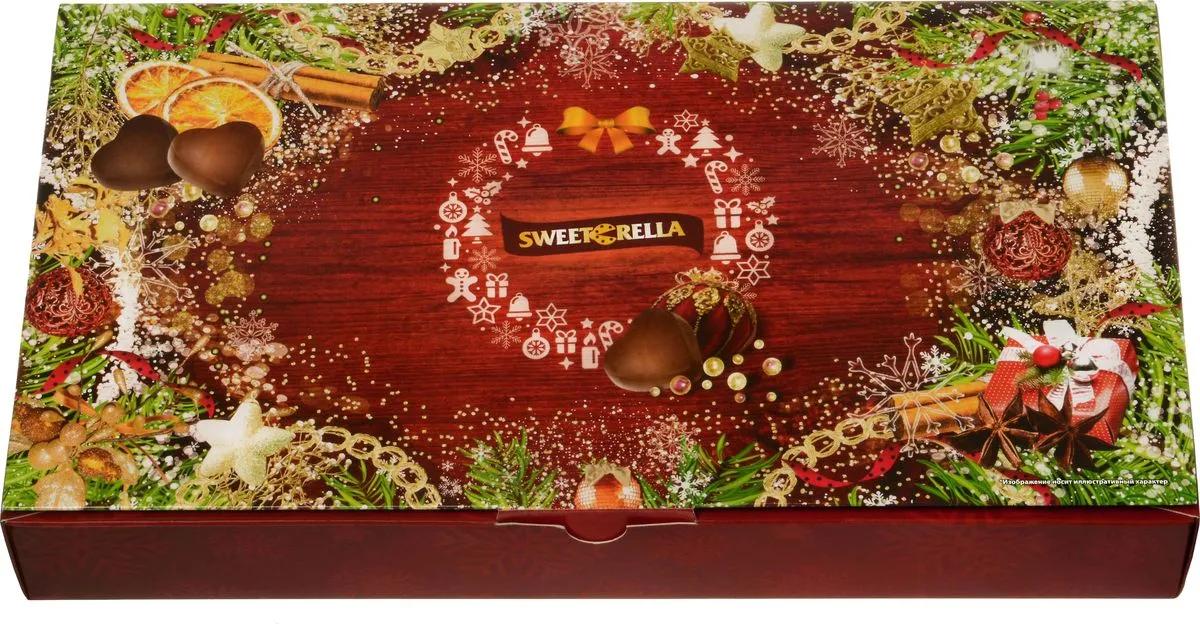 Конфеты шоколадные Sweeterella Новогоднее настроение 125 гр., картон
