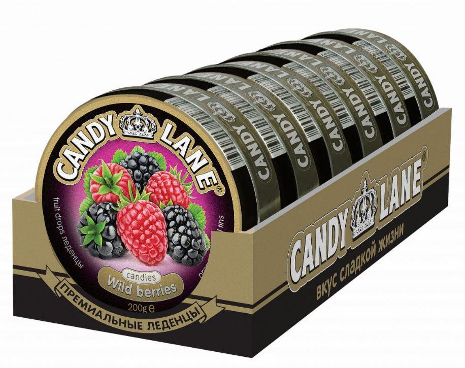 Леденцы Candy Lane Wild berries 200 гр., ж/б