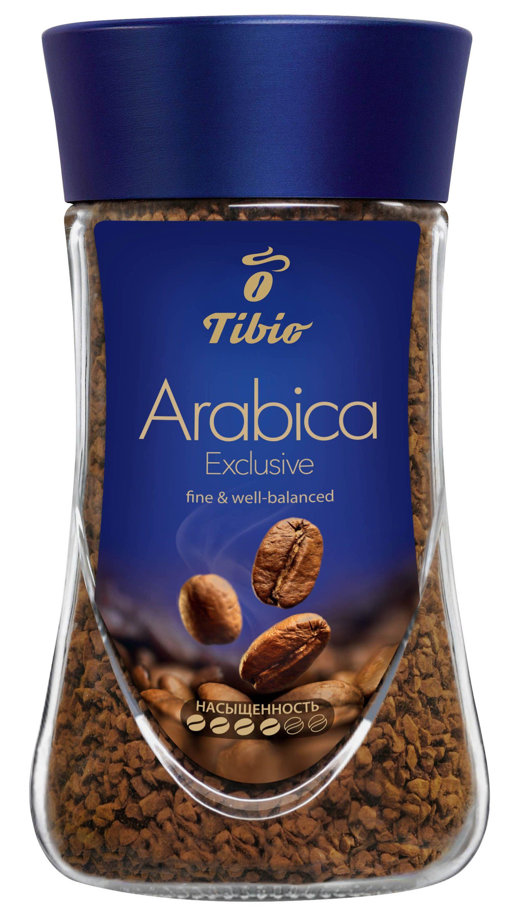 Кофе Tibio Эксклюзив растворимый 95 гр., стекло