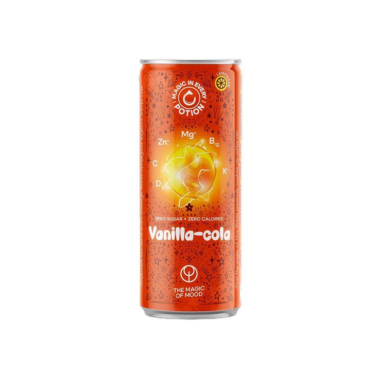 Напиток газированный Potion Super Lemonade ваниль кола 330 мл., ж/б