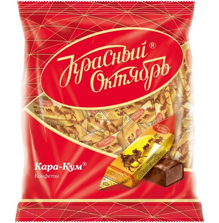 Конфеты шоколадные Красный Октябрь Кара Кум 250 гр., флоу-пак