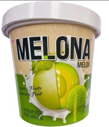 Мороженое Lotte Melona Дынька спелая 710 мл., стакан