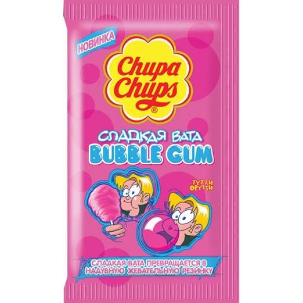 Сладкая вата Chupa Chups Bubble Gum Тутти фрутти11 гр., флоу-пак