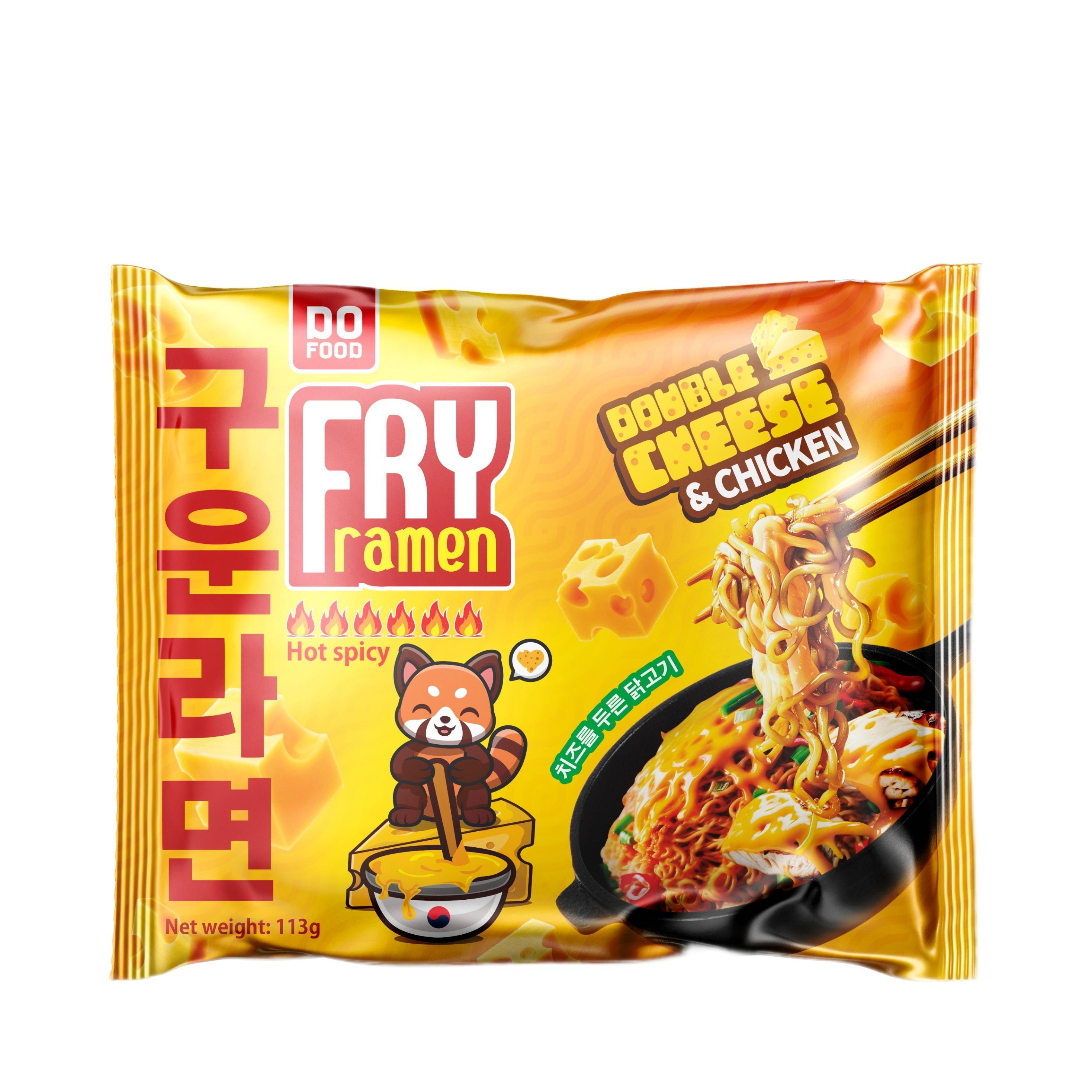 Лапша быстрого приготовления Do Food Fry Ramen Double cheese with chicken 113 гр., флоу-пак