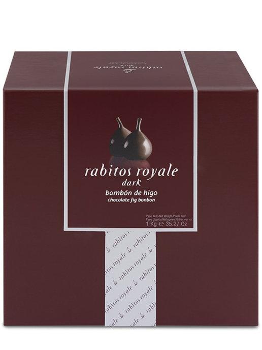 Конфеты Rabitos Royale инжир в тёмном шоколаде, начинка ганаш с бренди,1 кг., картон