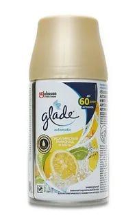 Освежитель воздуха Сицилийский лимонад и мята, сменный блок, Glade Automatic 269 мл., аэрозольная упаковка