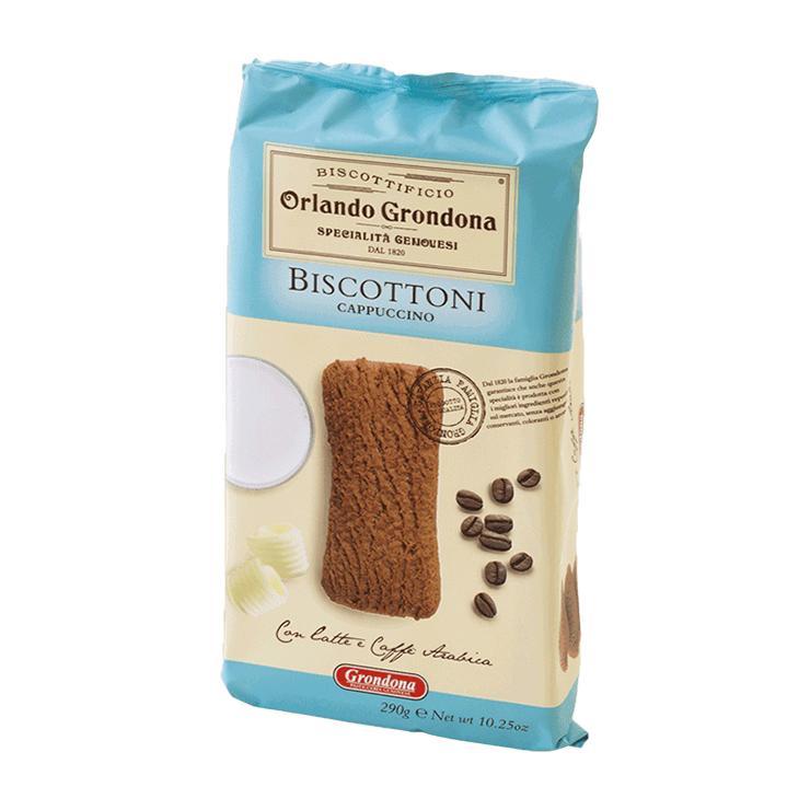 Печенье песочное Grondona Biscottoni Cappuccino капучино 290 гр., флоу-пак