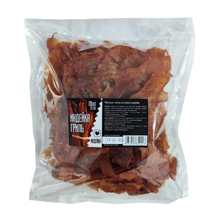 Чипсы мясные Meat to Go индейка гриль 500 гр., вакуум