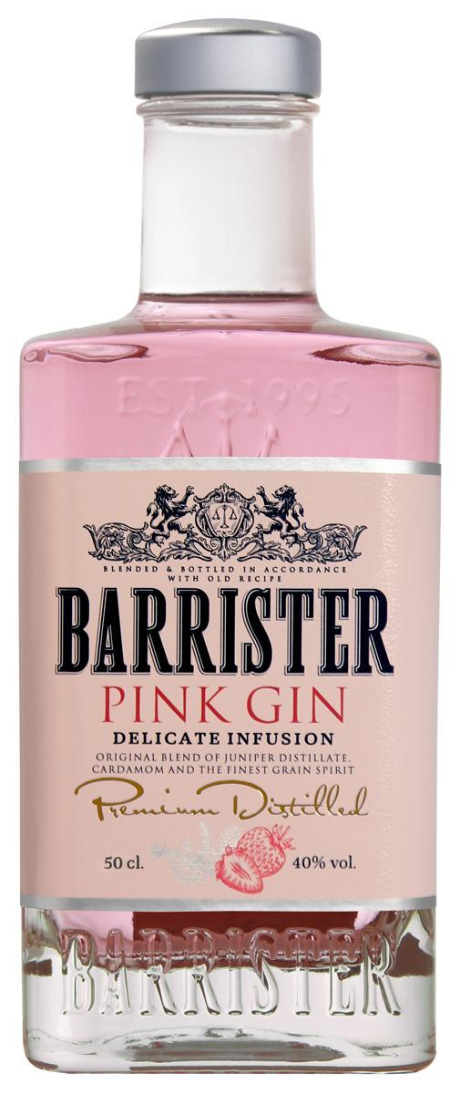 Джин Barrister Gin pink 40% 500 мл., стекло