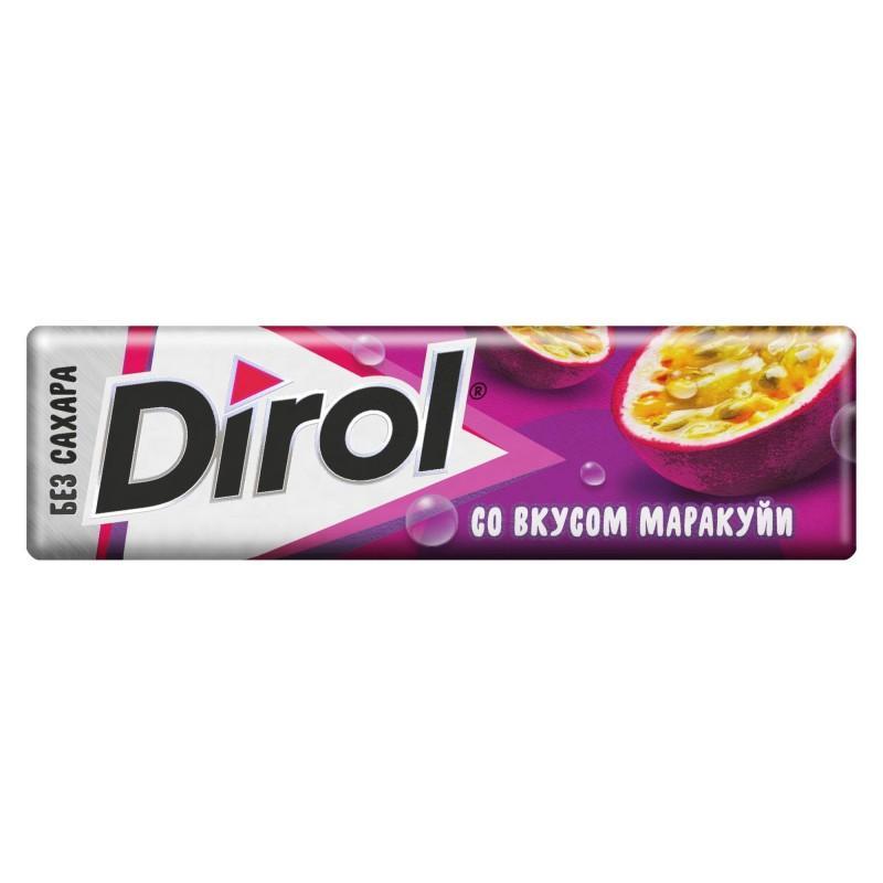 Резинка жевательная Dirol маракуйя 13,6 гр., бумага