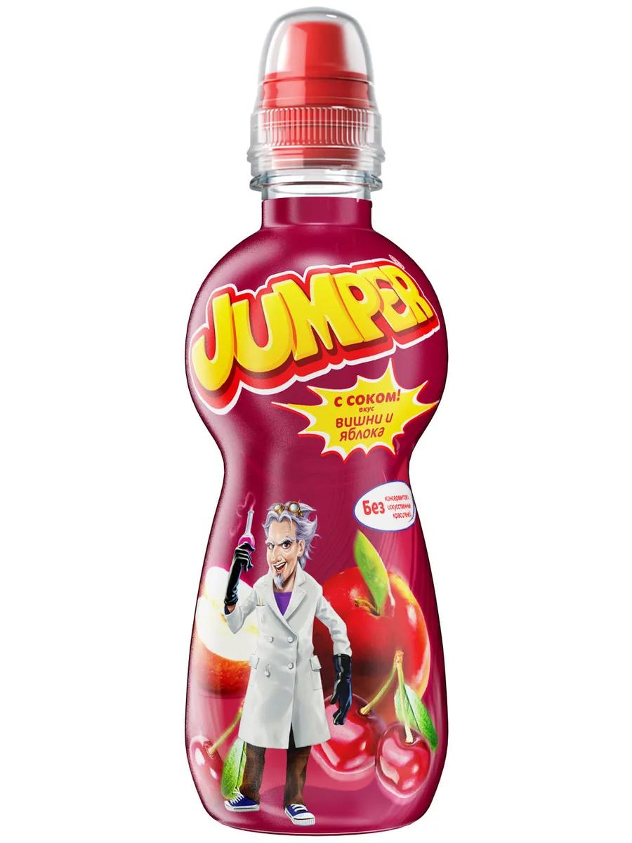 Напиток Jumper со вкусом вишни и яблока негазированный, 330 мл., ПЭТ
