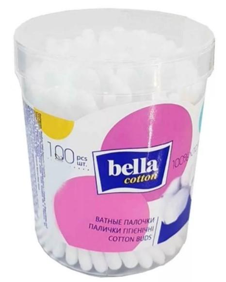 Ватные палочки Bella 100 штук, пластик