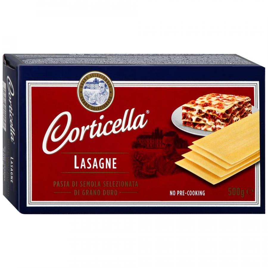 Макаронные изделия Corticella Lasagne Лазания листы, 500 гр., картон