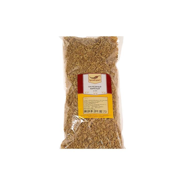 Лук SpicExpert жареный резаный 1 кг., пакет