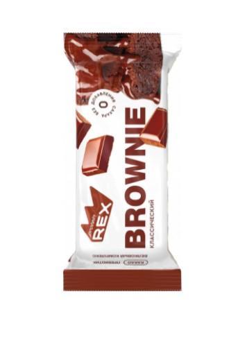 Пирожное протеиновое ProteinRex Брауни классический 50 гр., флоу-пак