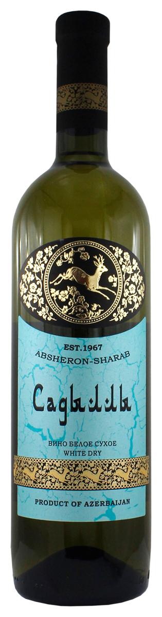 Вино белое сухое Абшерон Шараб Садыллы 11 %, 750 мл., стекло