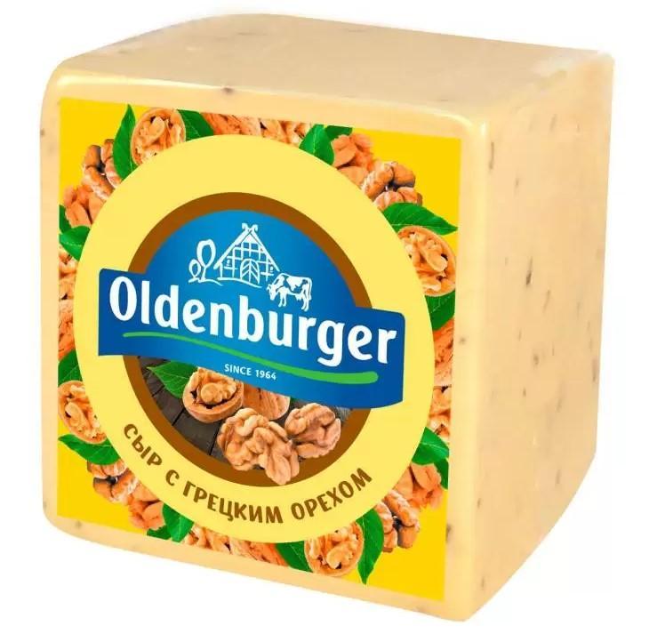 Сыр Oldenburger с грецким орехом 45% 1,1 кг., пленка