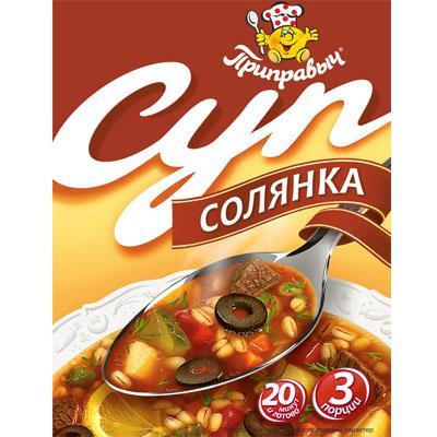 Суп Приправыч быстрого приготовления , 60 гр, картон
