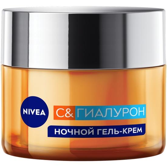 Гель-крем Nivea ночной для лица C&Гиалурон 50 мл., картон