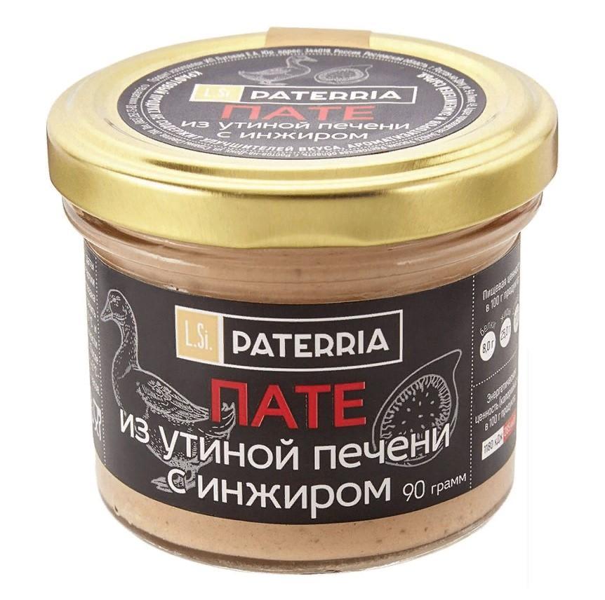 Пате Paterria из утиной печени с инжиром 90 гр., стекло