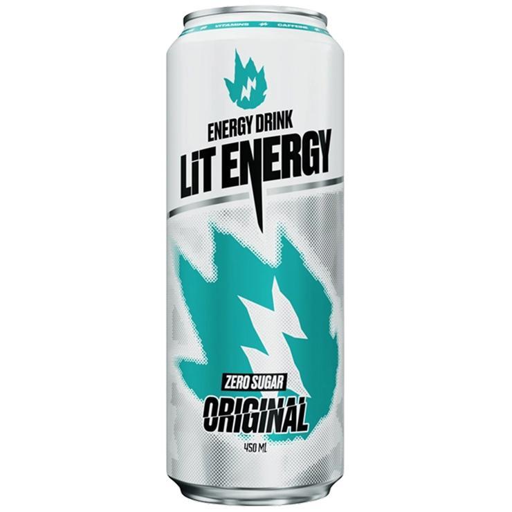 Напиток энергетический Lit Energy Zero 450 мл., ж/б