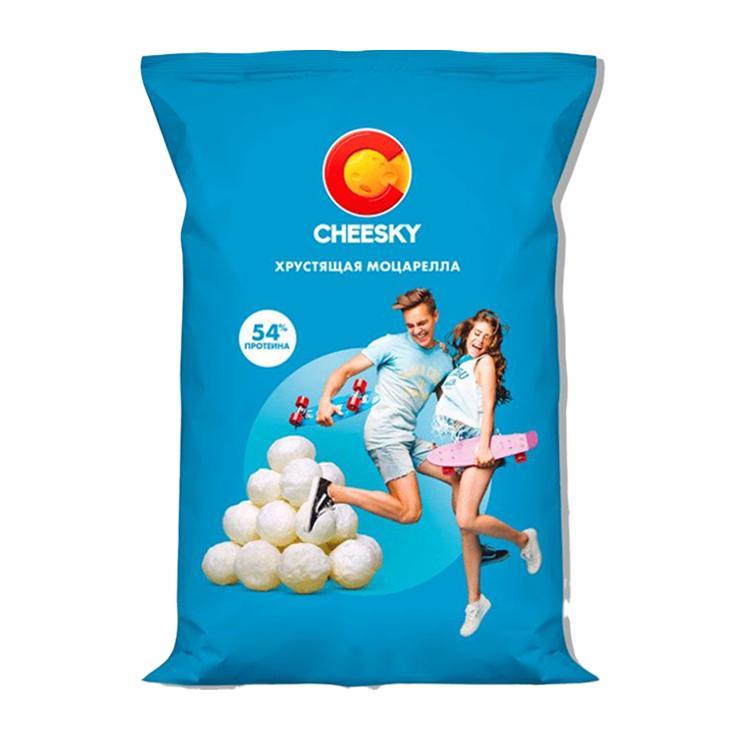 Сыр хрустящий Cheesky моцарелла 22 гр., флоу-пак