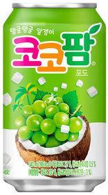 Напиток газированный Haitai coco palm grapes 340 мл., ж/б