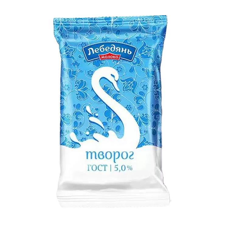 Творог ЛебедяньМолоко 5% 180 гр., флоу-пак