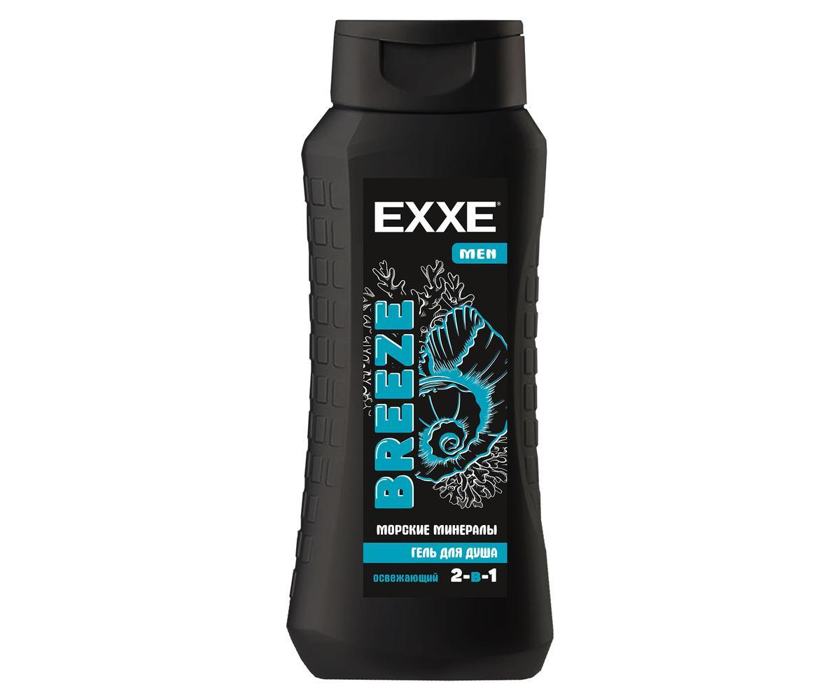 Гель для душа EXXE Men Breeze Морские минералы 2 в 1 400 мл., ПЭТ