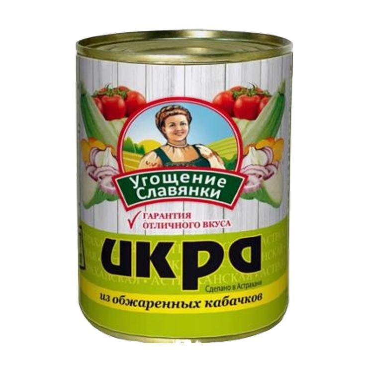 Икра Угощение Славянки из обжаренных кабачков 360 гр., ж/б